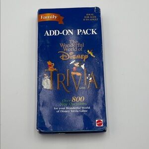 Vintage 1998 Disney Trivia Add-On Pack